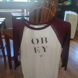 Obey 3/4 longsleeve